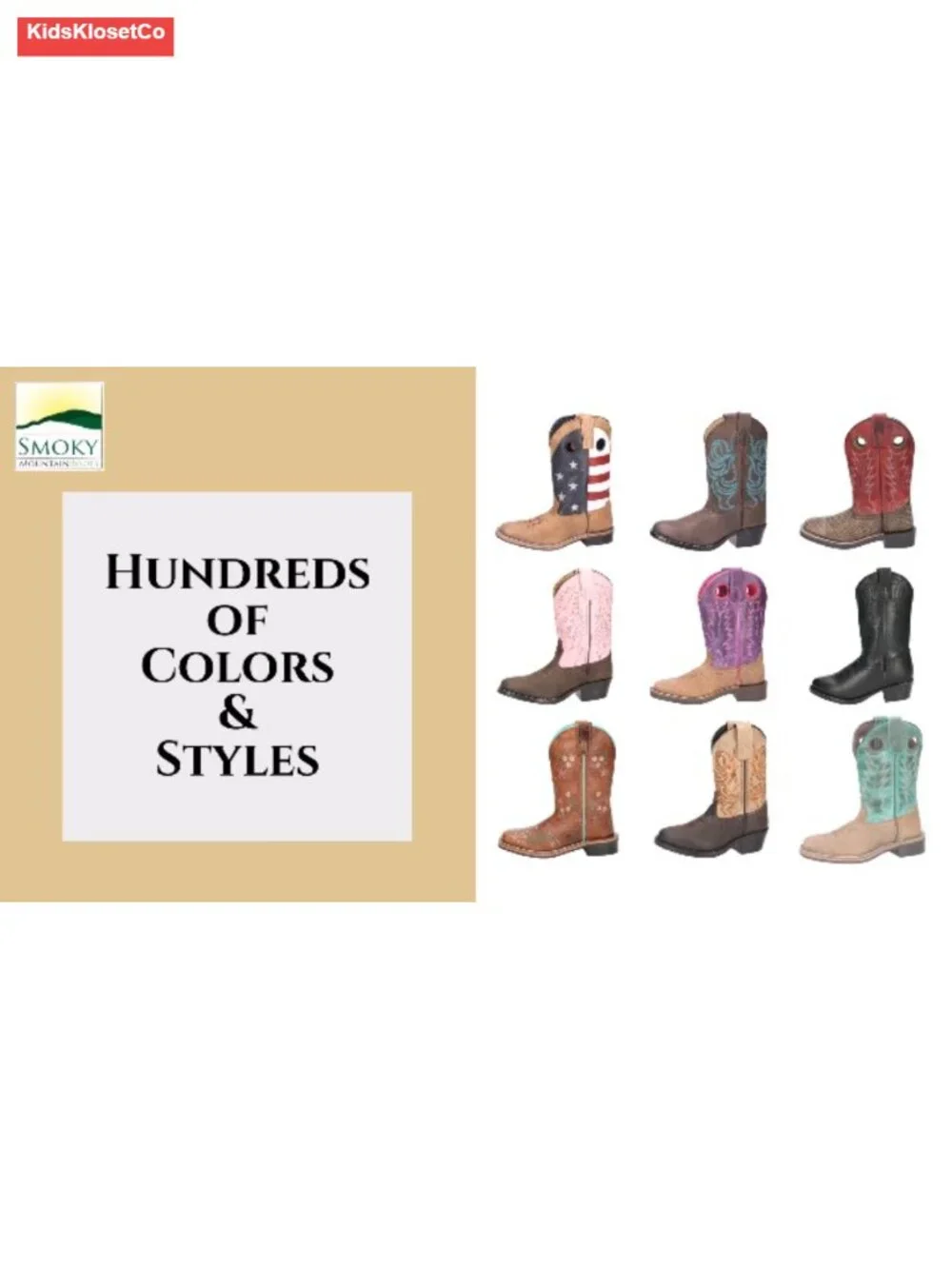 Genuine Leather Western Boots for Toddlers – Durable TPR Sole, Distressed Design